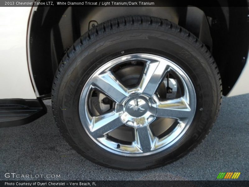 White Diamond Tricoat / Light Titanium/Dark Titanium 2013 Chevrolet Tahoe LTZ