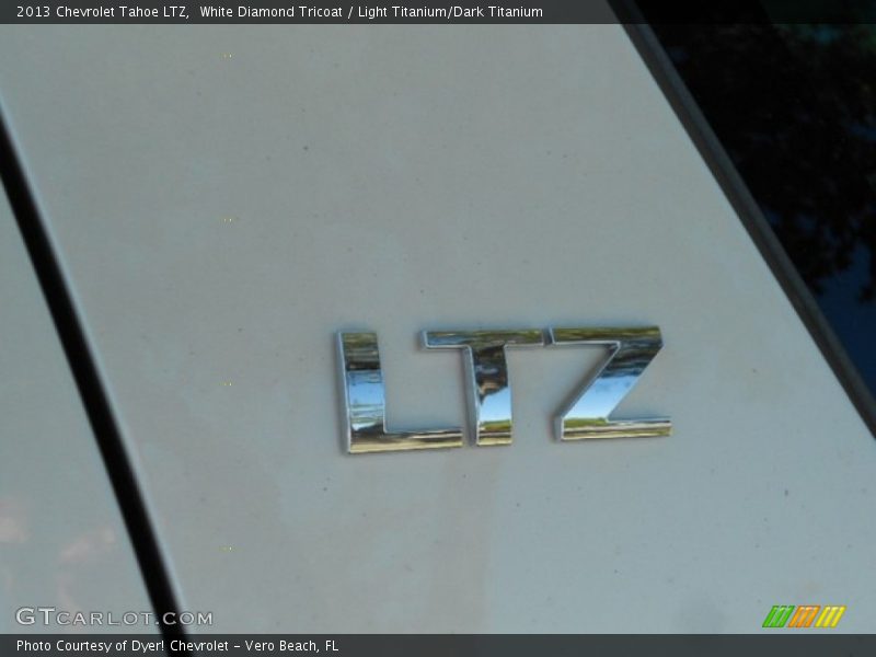White Diamond Tricoat / Light Titanium/Dark Titanium 2013 Chevrolet Tahoe LTZ