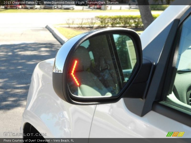 White Diamond Tricoat / Light Titanium/Dark Titanium 2013 Chevrolet Tahoe LTZ