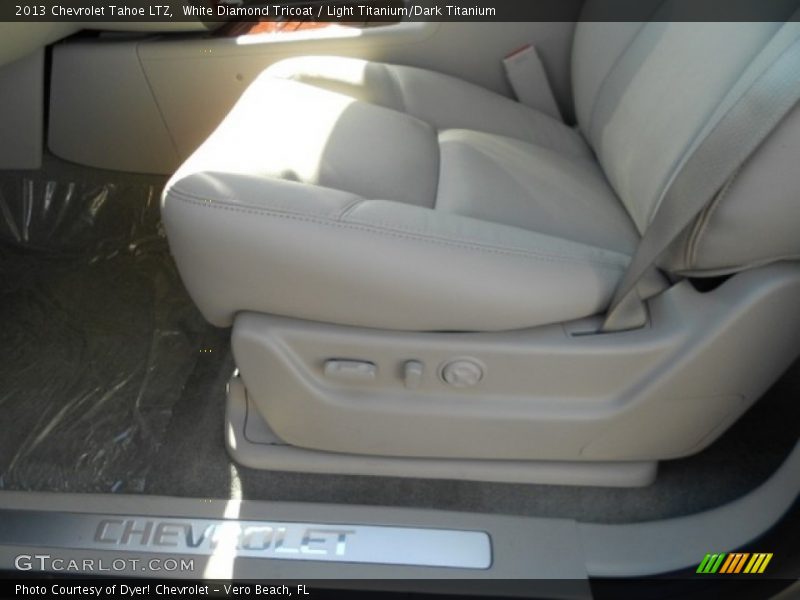 White Diamond Tricoat / Light Titanium/Dark Titanium 2013 Chevrolet Tahoe LTZ
