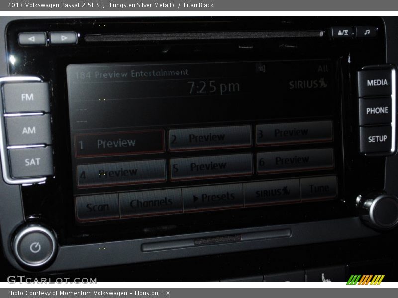Tungsten Silver Metallic / Titan Black 2013 Volkswagen Passat 2.5L SE
