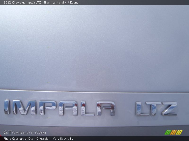 Silver Ice Metallic / Ebony 2012 Chevrolet Impala LTZ