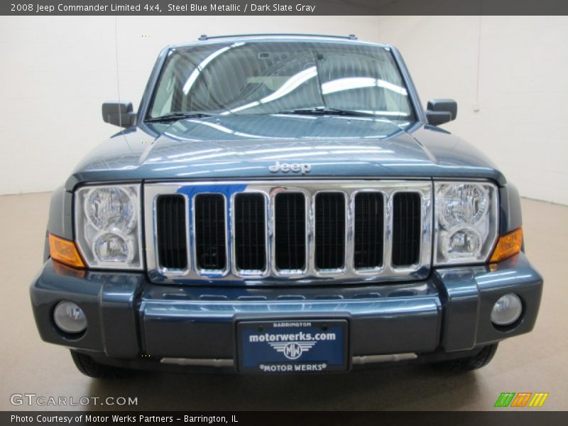 Steel Blue Metallic / Dark Slate Gray 2008 Jeep Commander Limited 4x4