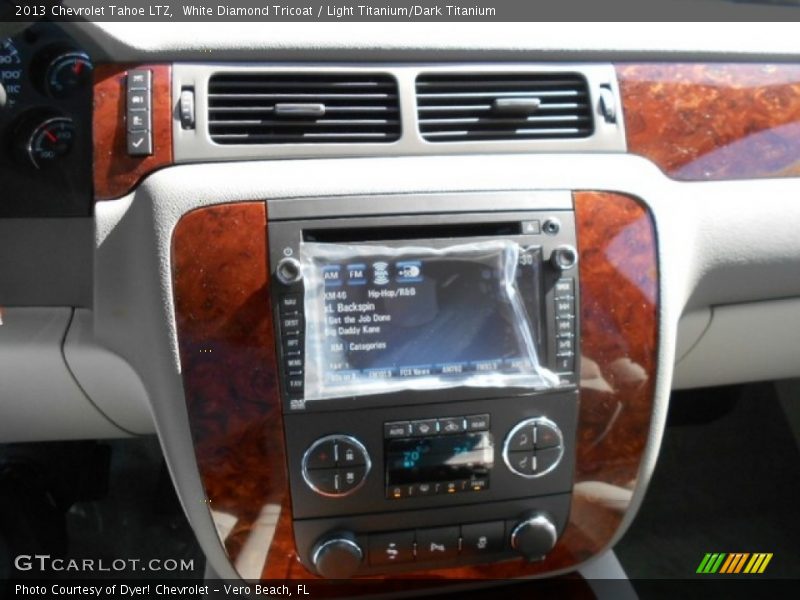 White Diamond Tricoat / Light Titanium/Dark Titanium 2013 Chevrolet Tahoe LTZ