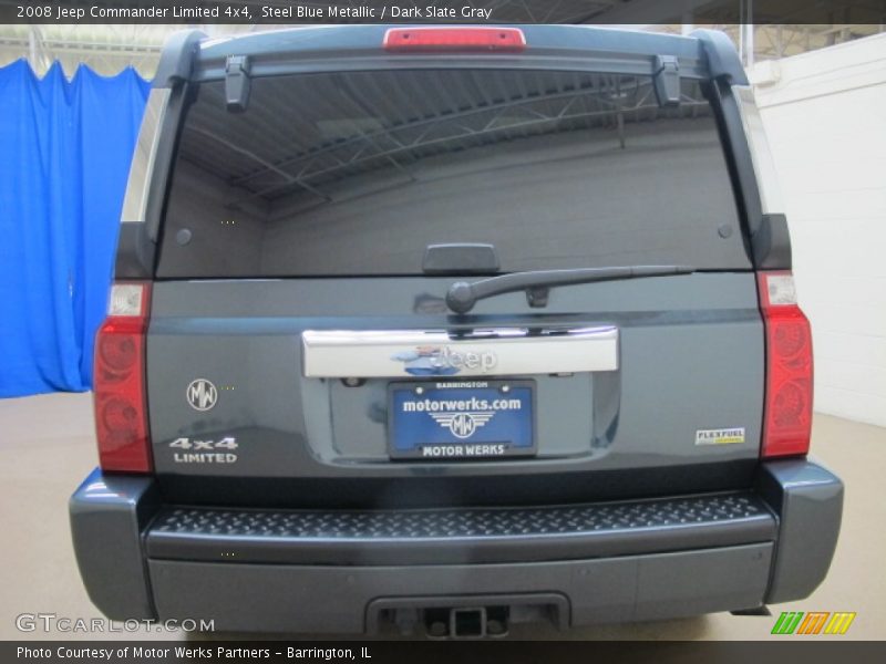 Steel Blue Metallic / Dark Slate Gray 2008 Jeep Commander Limited 4x4
