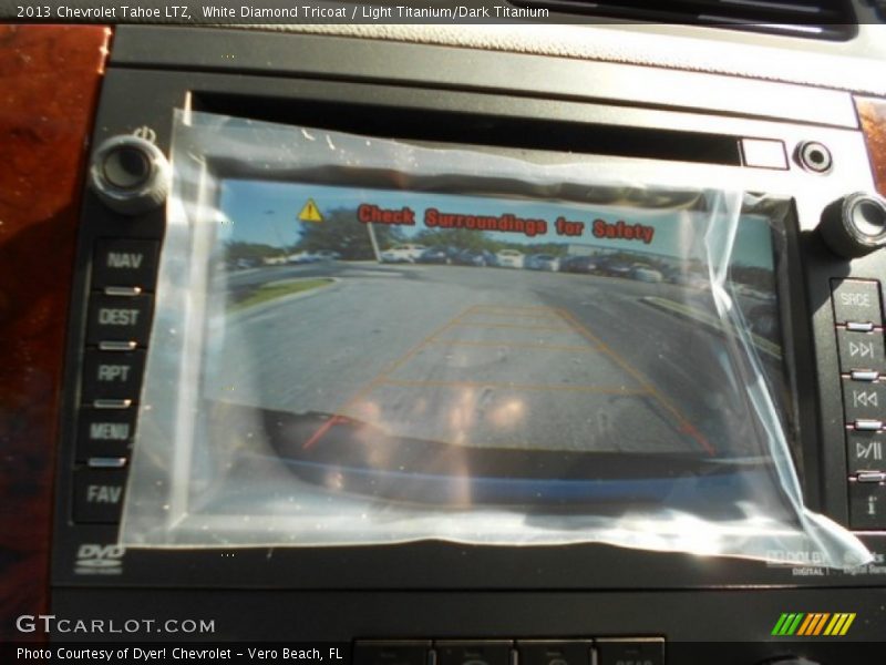 White Diamond Tricoat / Light Titanium/Dark Titanium 2013 Chevrolet Tahoe LTZ