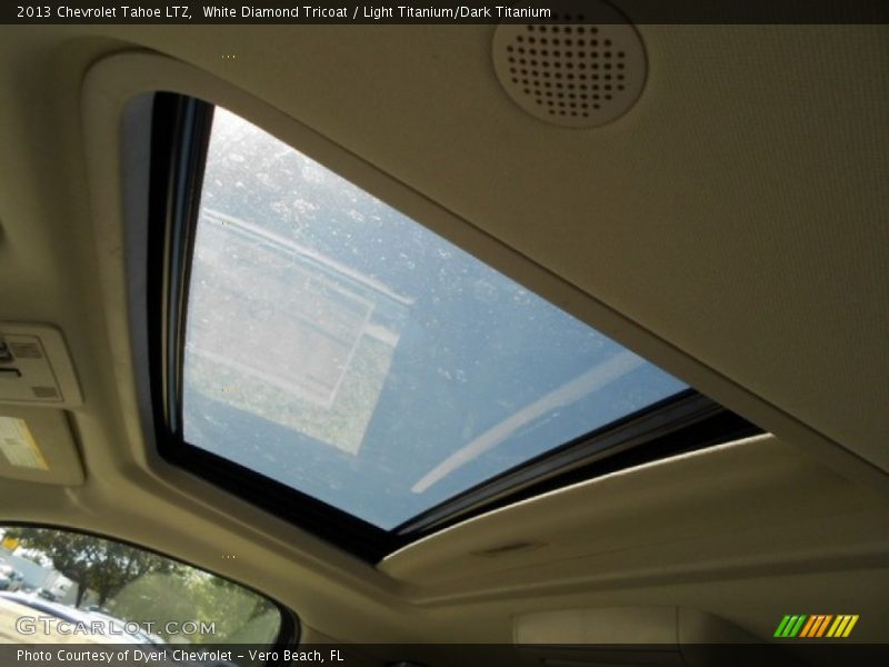 White Diamond Tricoat / Light Titanium/Dark Titanium 2013 Chevrolet Tahoe LTZ