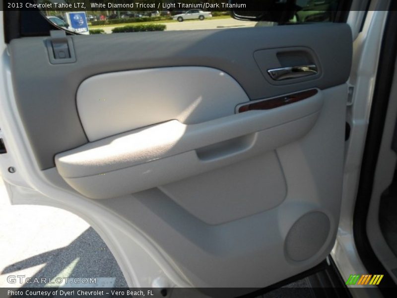White Diamond Tricoat / Light Titanium/Dark Titanium 2013 Chevrolet Tahoe LTZ