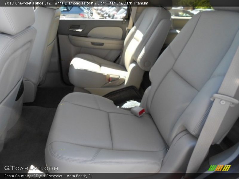 White Diamond Tricoat / Light Titanium/Dark Titanium 2013 Chevrolet Tahoe LTZ