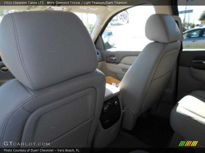 White Diamond Tricoat / Light Titanium/Dark Titanium 2013 Chevrolet Tahoe LTZ