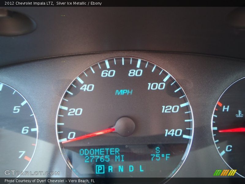 Silver Ice Metallic / Ebony 2012 Chevrolet Impala LTZ