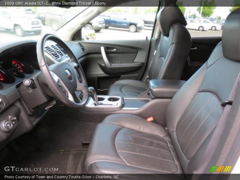 White Diamond Tricoat / Ebony 2009 GMC Acadia SLT-2