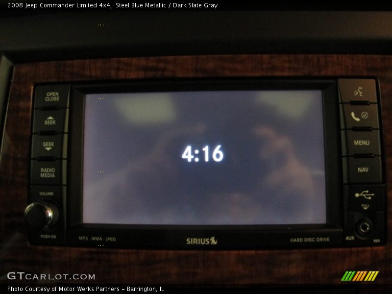 Steel Blue Metallic / Dark Slate Gray 2008 Jeep Commander Limited 4x4