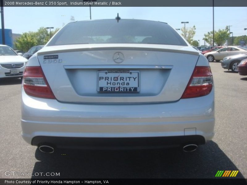 Iridium Silver Metallic / Black 2008 Mercedes-Benz C 350 Sport