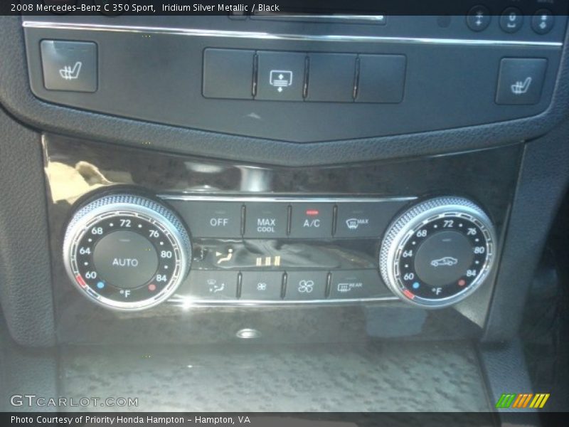 Iridium Silver Metallic / Black 2008 Mercedes-Benz C 350 Sport