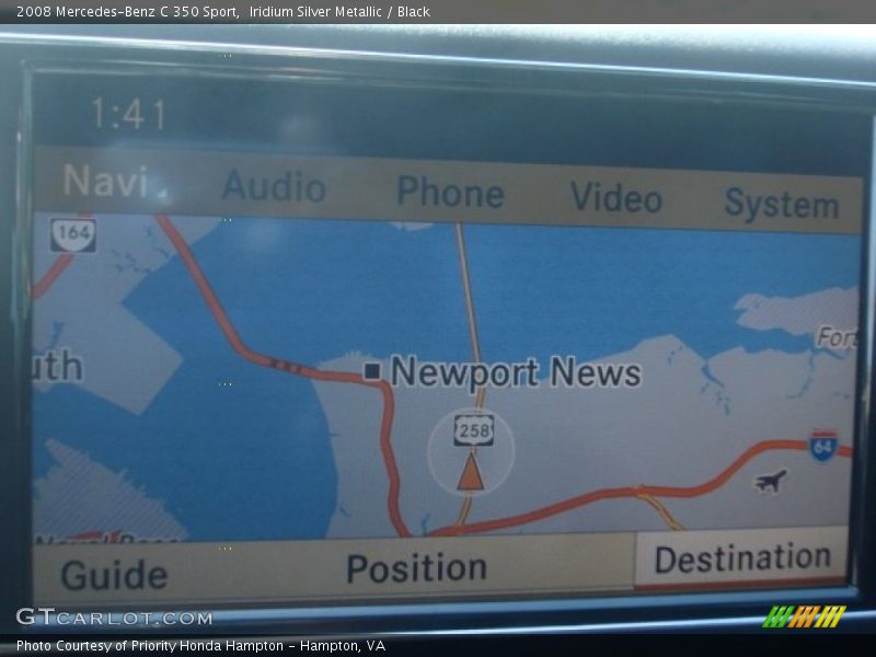 Iridium Silver Metallic / Black 2008 Mercedes-Benz C 350 Sport