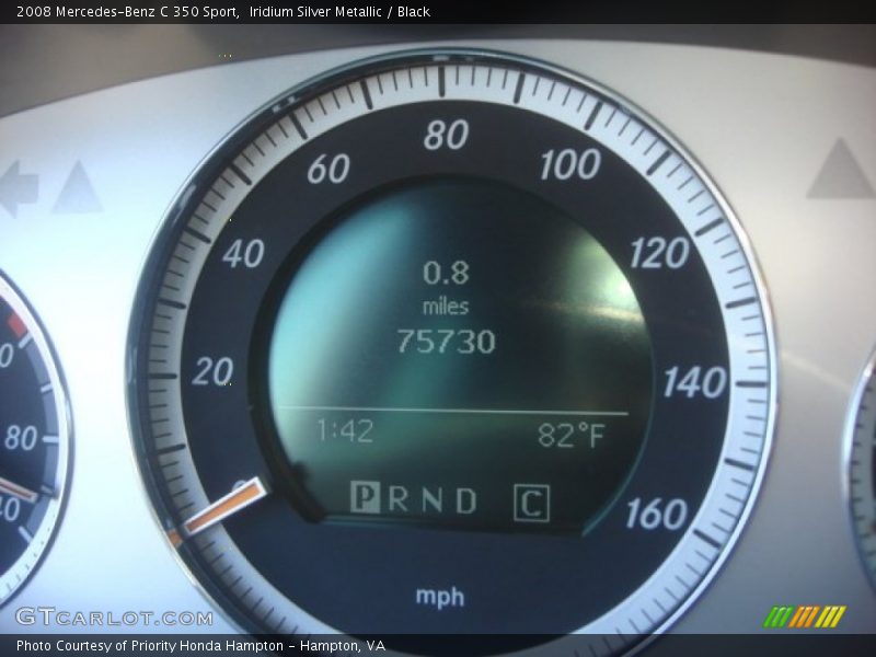 Iridium Silver Metallic / Black 2008 Mercedes-Benz C 350 Sport