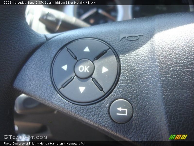 Iridium Silver Metallic / Black 2008 Mercedes-Benz C 350 Sport