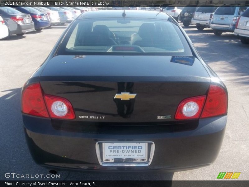 Black Granite Metallic / Ebony 2011 Chevrolet Malibu LT