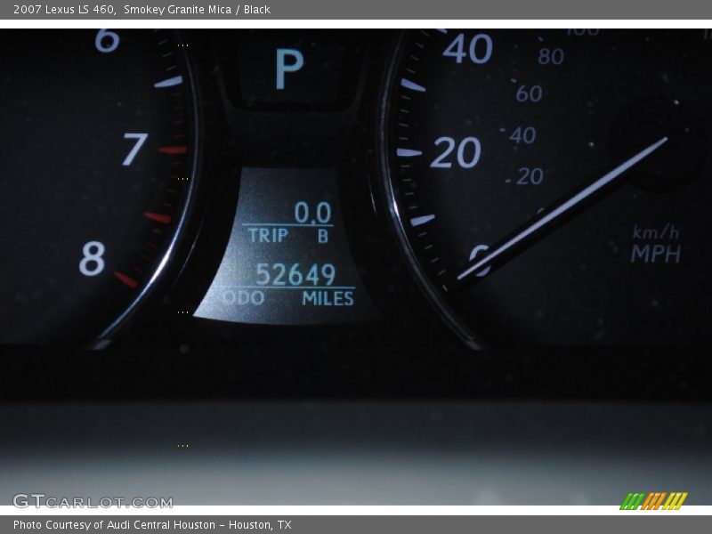 Smokey Granite Mica / Black 2007 Lexus LS 460