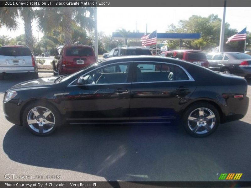 Black Granite Metallic / Ebony 2011 Chevrolet Malibu LT