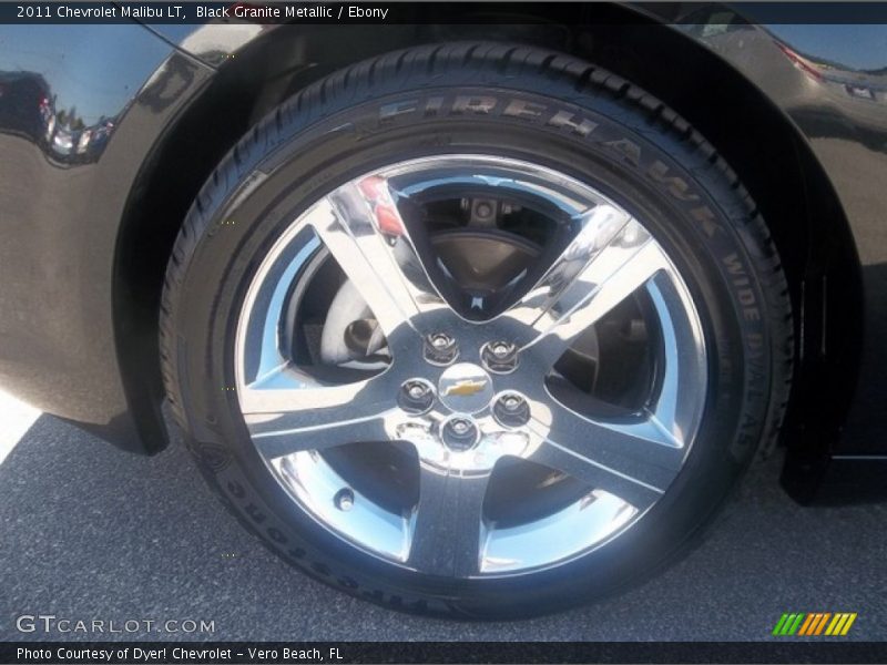 Black Granite Metallic / Ebony 2011 Chevrolet Malibu LT