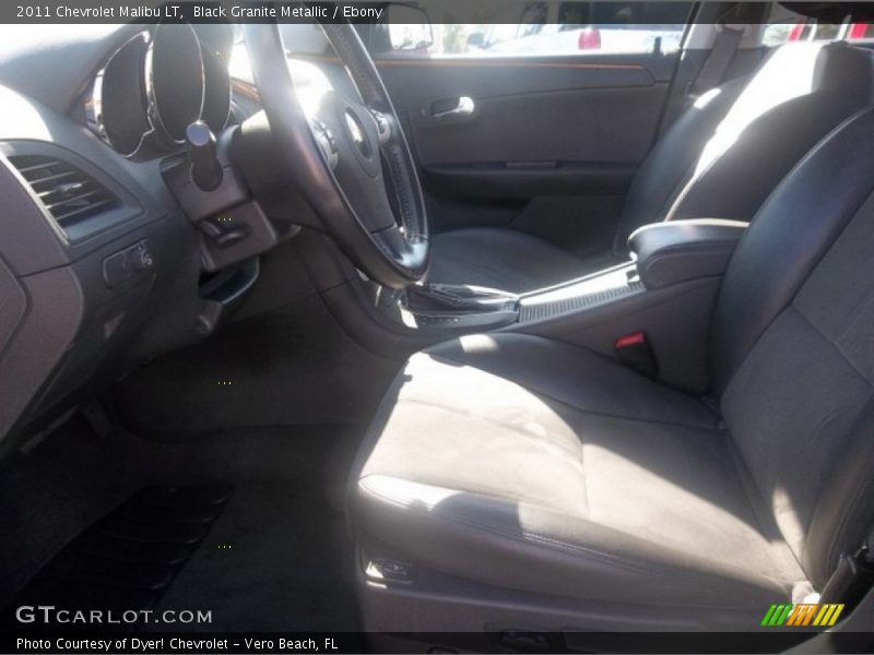 Black Granite Metallic / Ebony 2011 Chevrolet Malibu LT