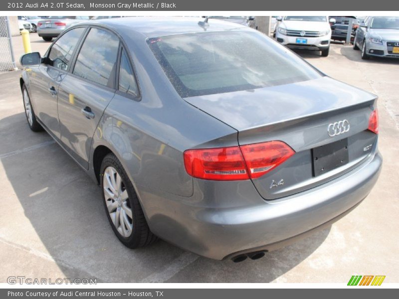 Monsoon Gray Metallic / Black 2012 Audi A4 2.0T Sedan