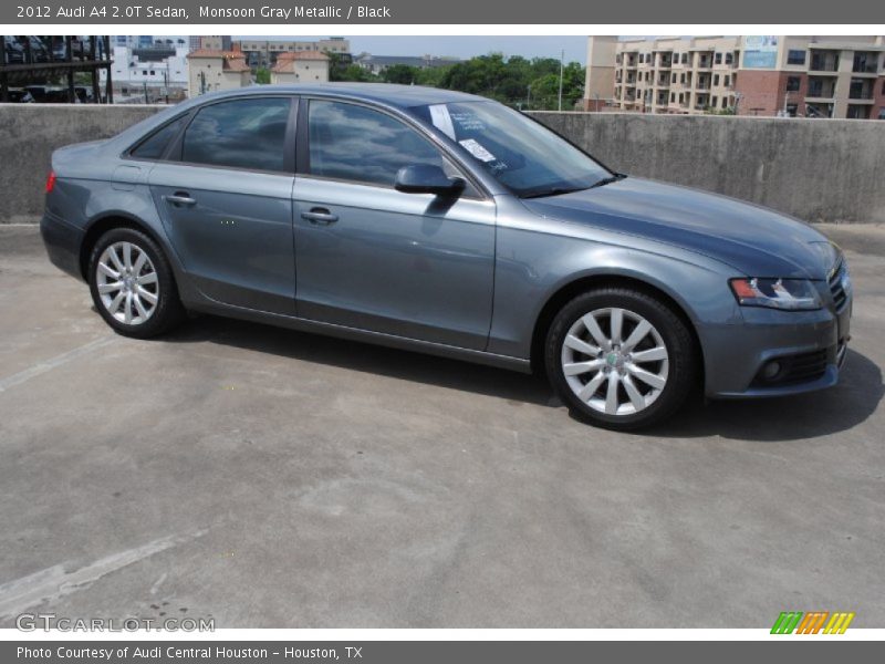 Monsoon Gray Metallic / Black 2012 Audi A4 2.0T Sedan