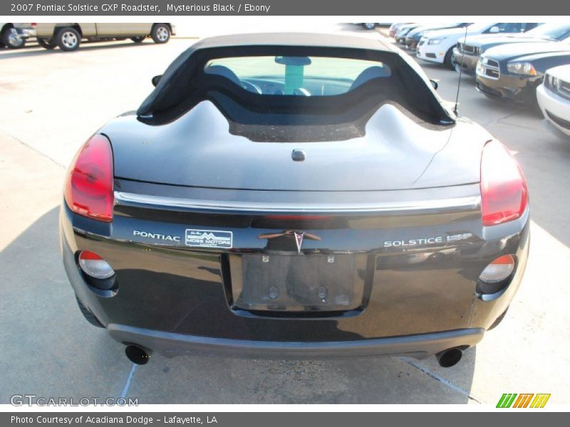 Mysterious Black / Ebony 2007 Pontiac Solstice GXP Roadster