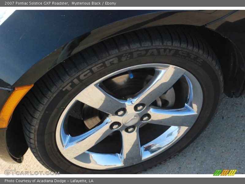 Mysterious Black / Ebony 2007 Pontiac Solstice GXP Roadster