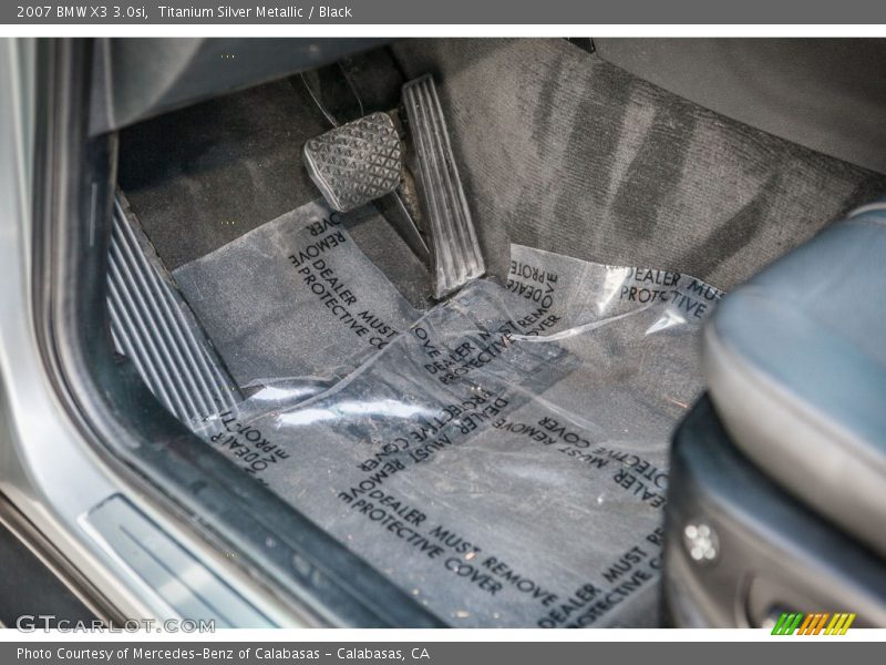Titanium Silver Metallic / Black 2007 BMW X3 3.0si