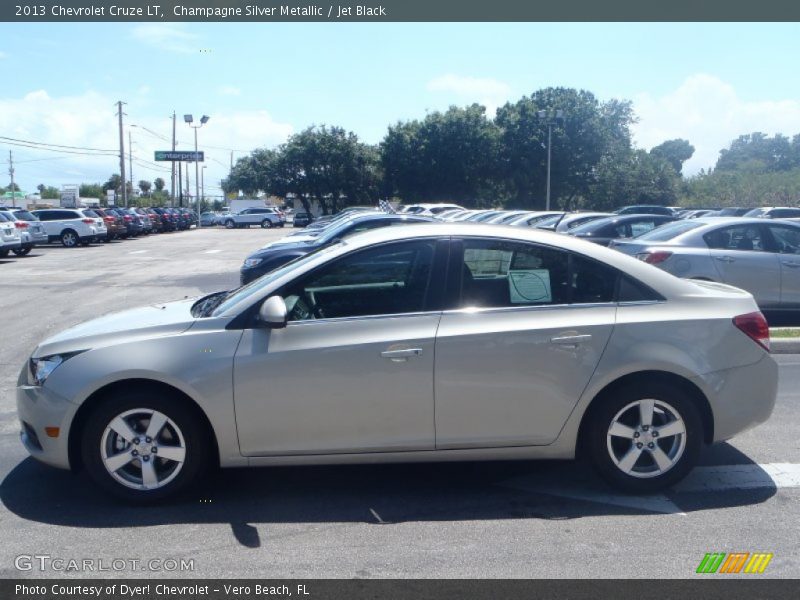 Champagne Silver Metallic / Jet Black 2013 Chevrolet Cruze LT