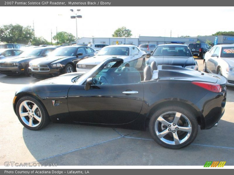 Mysterious Black / Ebony 2007 Pontiac Solstice GXP Roadster