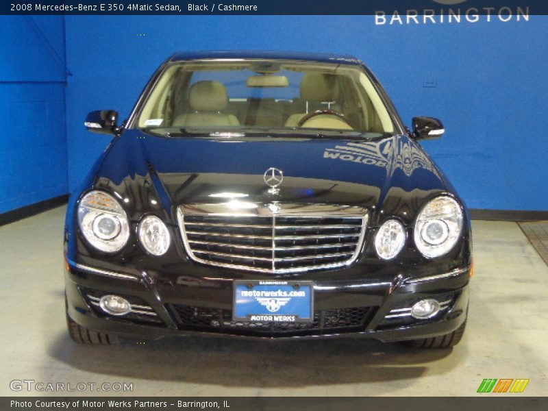 Black / Cashmere 2008 Mercedes-Benz E 350 4Matic Sedan