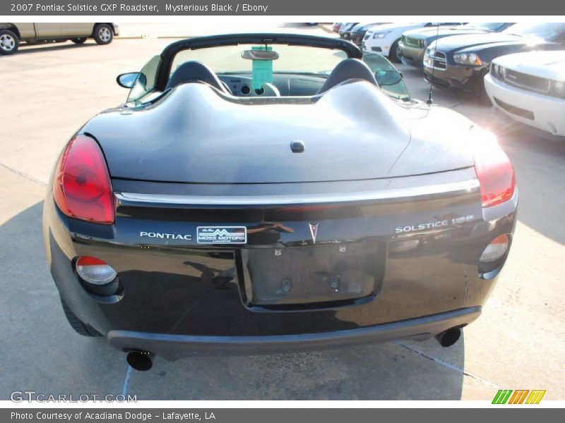 Mysterious Black / Ebony 2007 Pontiac Solstice GXP Roadster