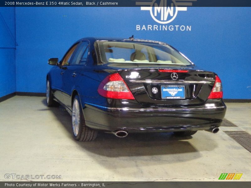 Black / Cashmere 2008 Mercedes-Benz E 350 4Matic Sedan