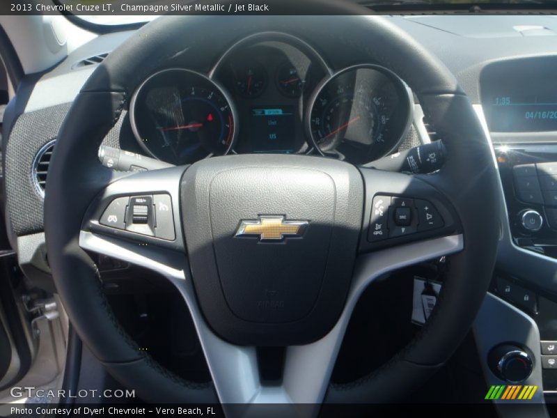 Champagne Silver Metallic / Jet Black 2013 Chevrolet Cruze LT