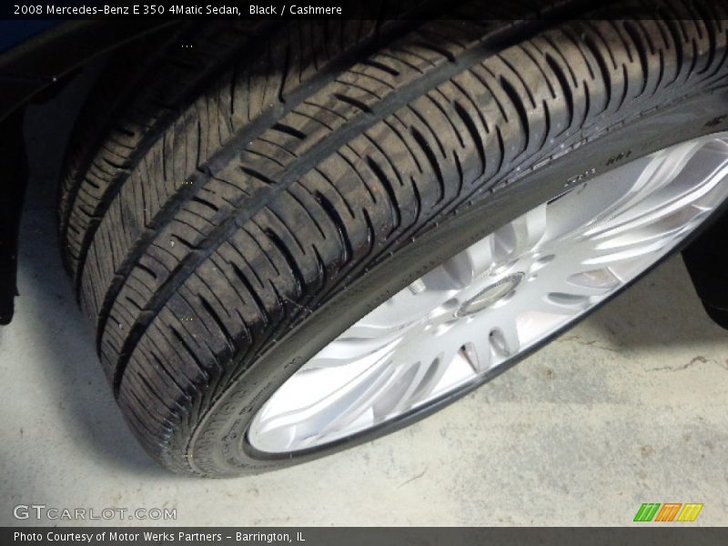 Black / Cashmere 2008 Mercedes-Benz E 350 4Matic Sedan