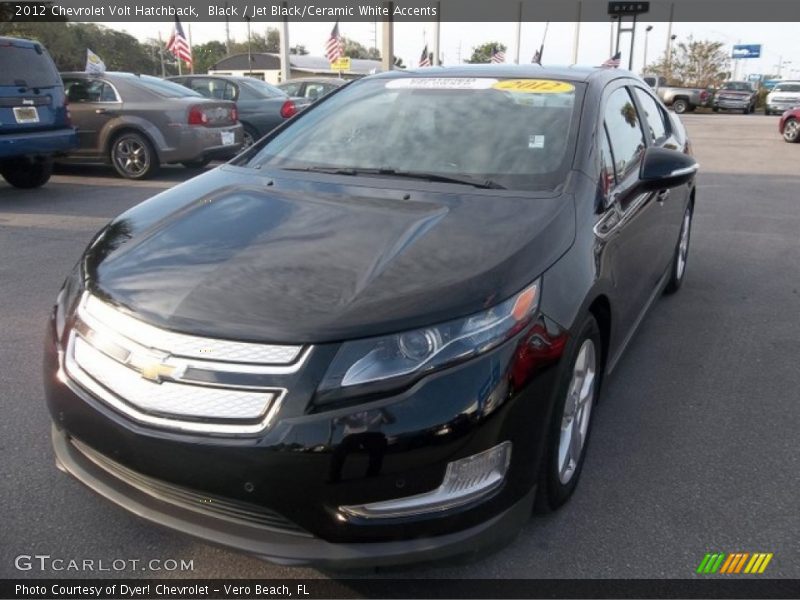 Black / Jet Black/Ceramic White Accents 2012 Chevrolet Volt Hatchback