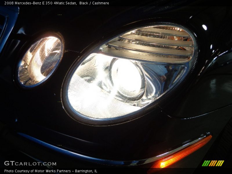 Black / Cashmere 2008 Mercedes-Benz E 350 4Matic Sedan