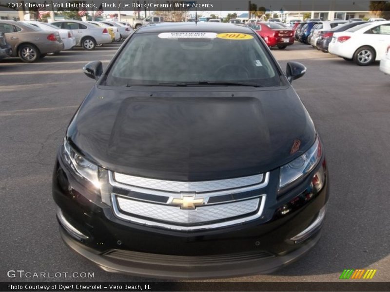 Black / Jet Black/Ceramic White Accents 2012 Chevrolet Volt Hatchback