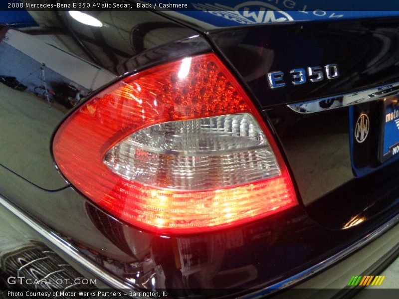 Black / Cashmere 2008 Mercedes-Benz E 350 4Matic Sedan