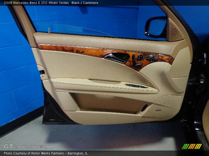 Black / Cashmere 2008 Mercedes-Benz E 350 4Matic Sedan