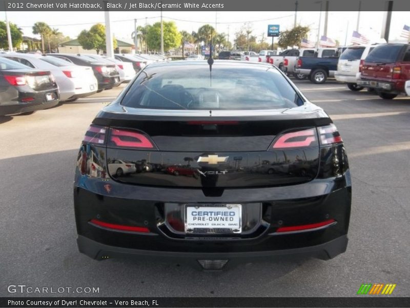 Black / Jet Black/Ceramic White Accents 2012 Chevrolet Volt Hatchback