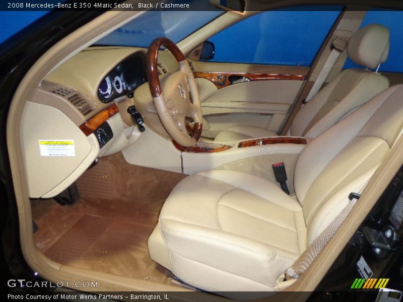 Black / Cashmere 2008 Mercedes-Benz E 350 4Matic Sedan