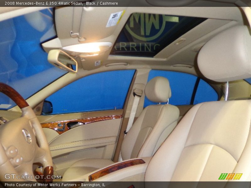 Black / Cashmere 2008 Mercedes-Benz E 350 4Matic Sedan