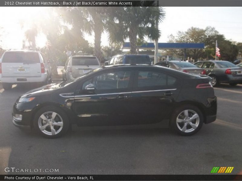 Black / Jet Black/Ceramic White Accents 2012 Chevrolet Volt Hatchback