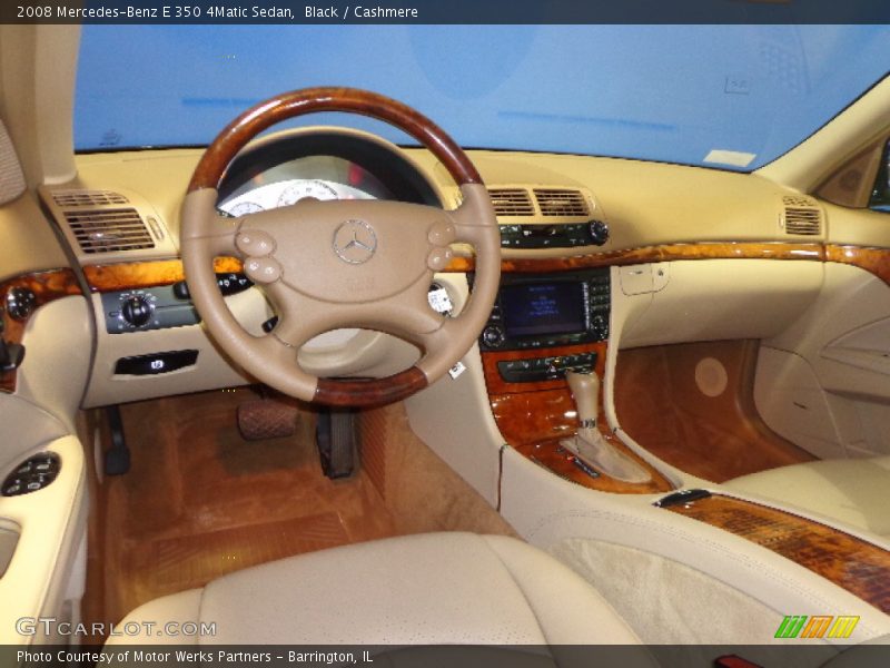 Black / Cashmere 2008 Mercedes-Benz E 350 4Matic Sedan