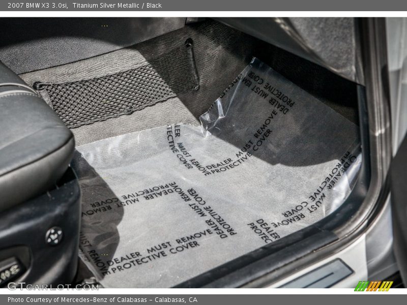Titanium Silver Metallic / Black 2007 BMW X3 3.0si